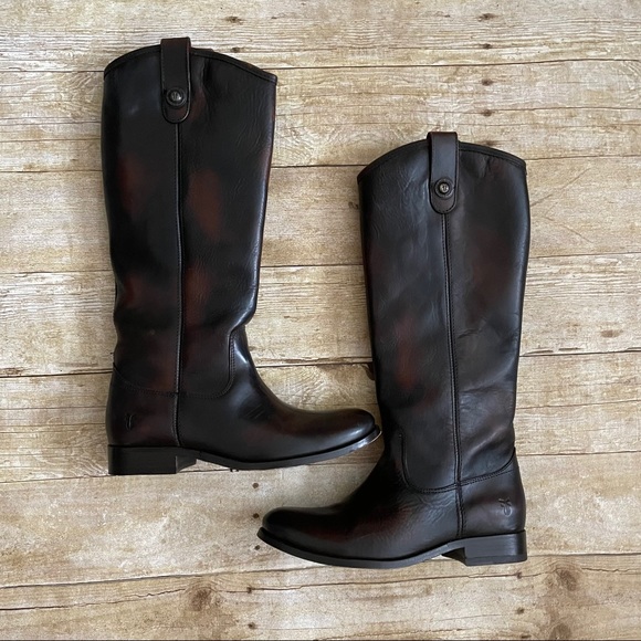 FRYE Melissa button dark brown boots - Picture 2 of 6
